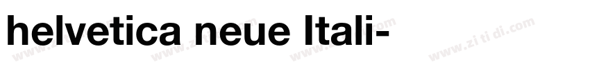 helvetica neue Itali字体转换